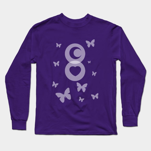 Sailor Moon - Sailor Moon Butterfly Long Sleeve T-Shirt by ariados4711